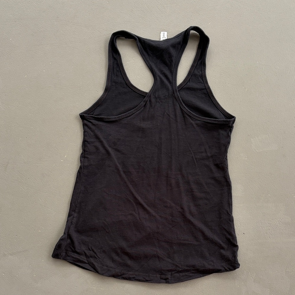 Ideal T Black Tank Top with Colorful Bear and Mountain Graphic - Picture 7 of 7